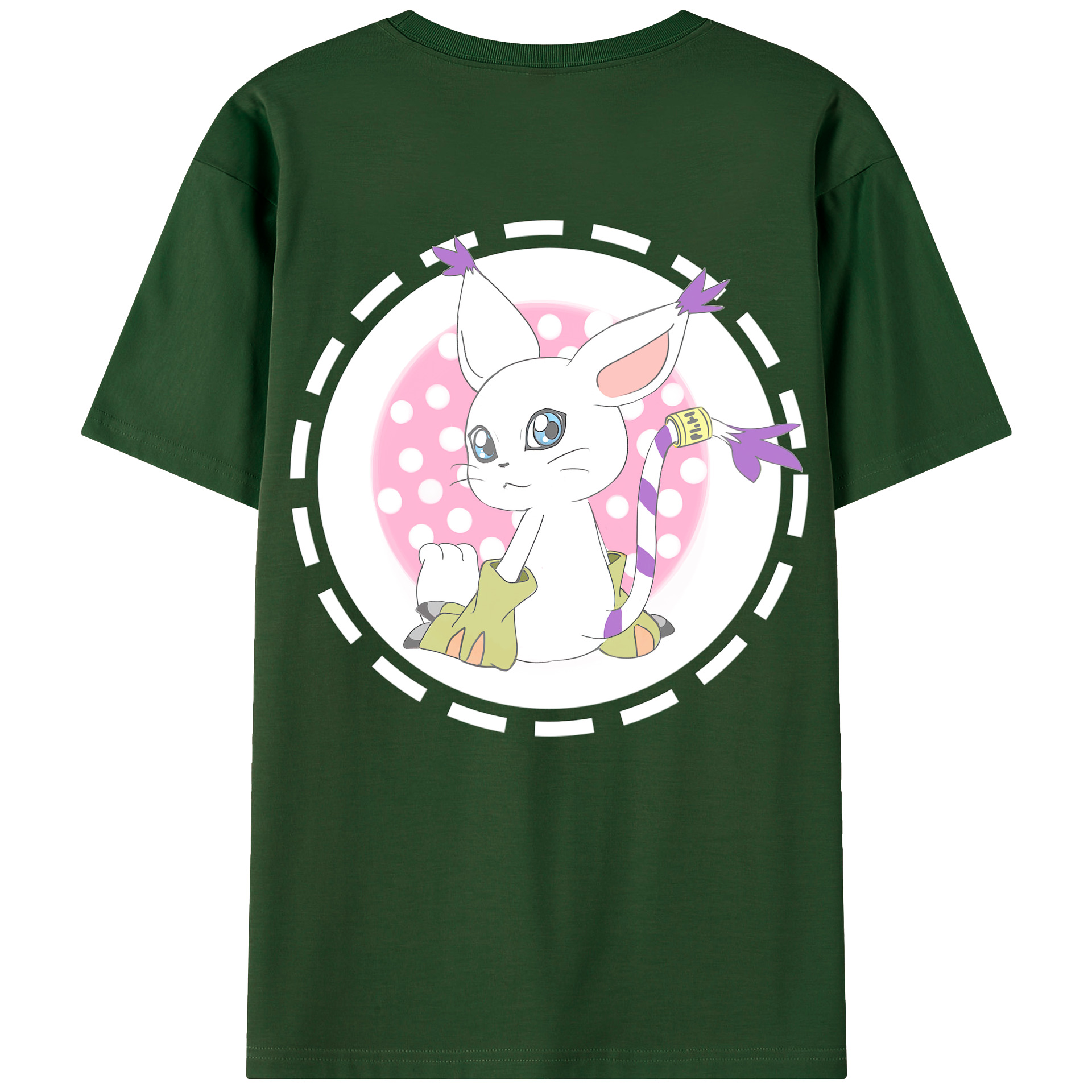 （画像用） Digimon デジタルモンスター/デジモン 綿100％半袖Tシャツ（背面プリント）